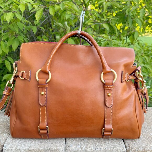 Dooney & Bourke Large Florentine Italian Vacchetta leather Satchel - Picture 6 of 16